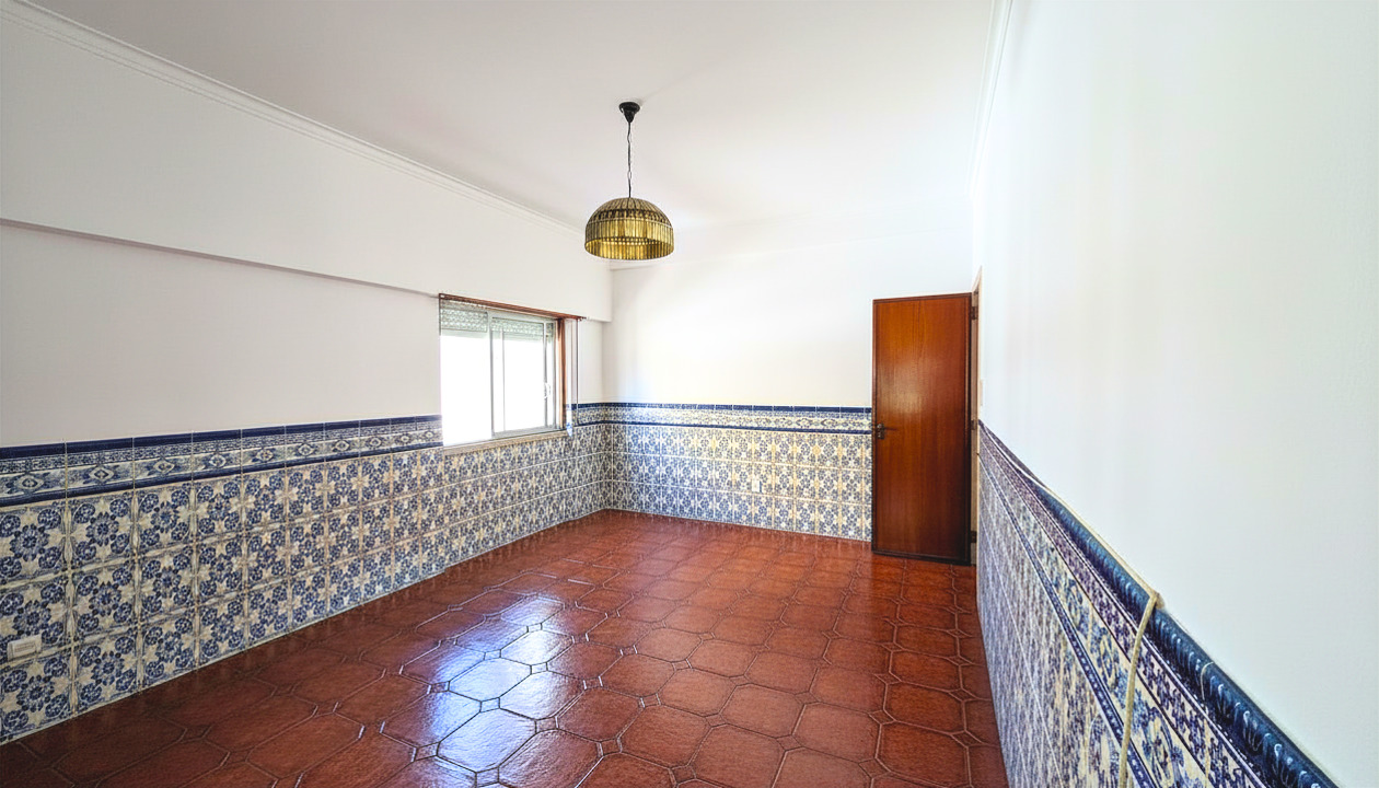Sala com azulejos